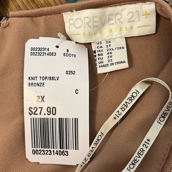 Forever 21+ Bronze Sequin Peplum Top - Picture 12 of 12